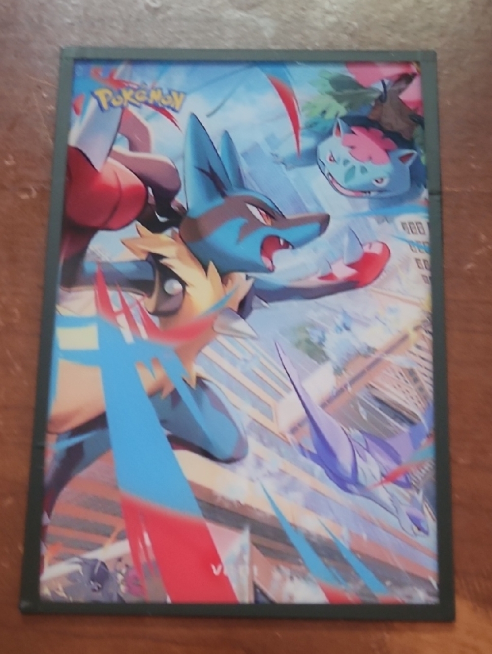 Pokemon Lucario Blue, Red, Yellow Battle Artboard